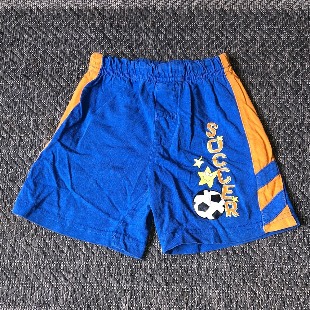 Kids toopy and binoo Blue & Orange Soccer Shorts